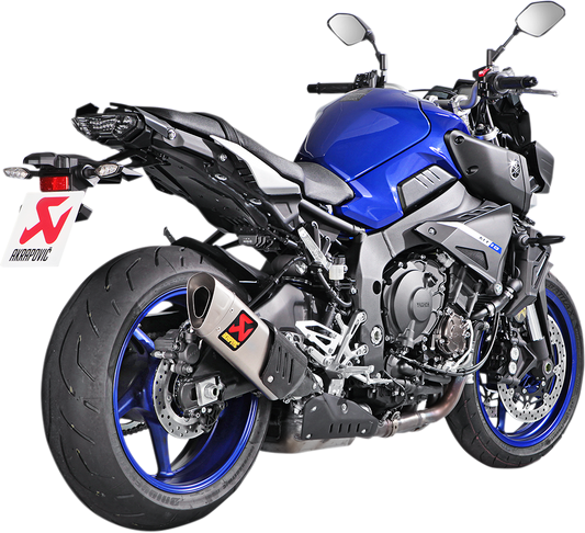 AKRAPOVIC titanium motorcycle muffler S-Y10SO15-HAPT, lightweight performance exhaust for enhanced motorcycle sound and efficiency