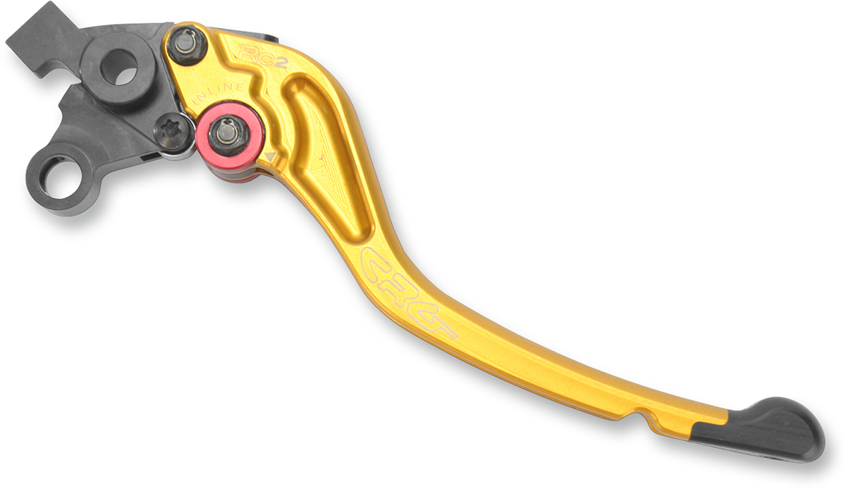 CRG RC2 standard clutch lever in gold, with 2AN-612-T-G model number, shown on a white background.