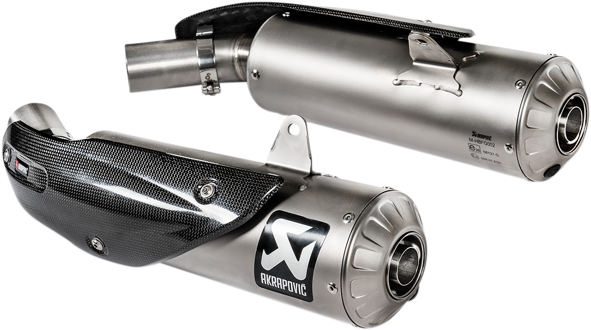 AKRAPOVIC Titanium Mufflers S-D11SO4-HBFGT for Enhanced Motorcycle Performance