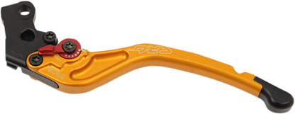 CRG RC2 standard clutch lever in gold, motorcycle part with part number 2AD-611-T-G, showing the lever's detailed design and finish.