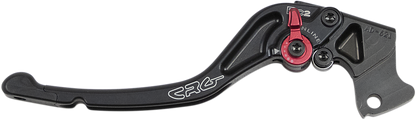 Black CRG RC2 Standard Clutch Lever for motorcycle, showing the sleek, ergonomic design with part number 2AD-621-T-B.