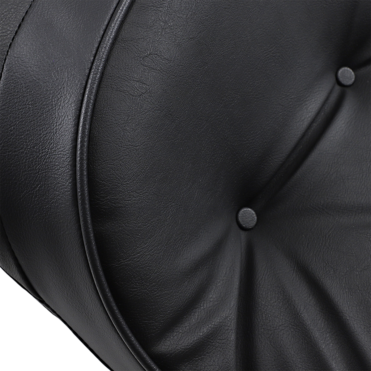 Large touring seat with pillow from Drag Specialties for Harley FL 97-07, showing the comfortable, contoured motorcycle seat.