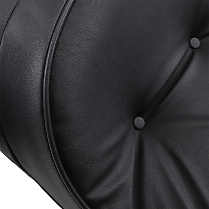 Large touring seat with pillow from Drag Specialties for Harley FL 97-07, showing the comfortable, contoured motorcycle seat.