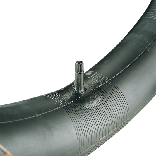 IRC T20036 16-inch motorcycle inner tube with side rubber valve, designed for durable tire inflation and riding safety.