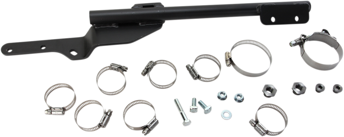 Chrome BASSANI XHAUST 13311R 2:1 megaphone exhaust for Harley-Davidson FXD 1991-2005 motorcycle, with polished finish and chrome details.