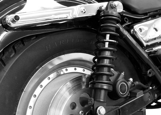 Legend Suspension Revo-A FXR coil suspension, 12-inch adjustable heavy-duty shock in gloss black for off-road vehicles.