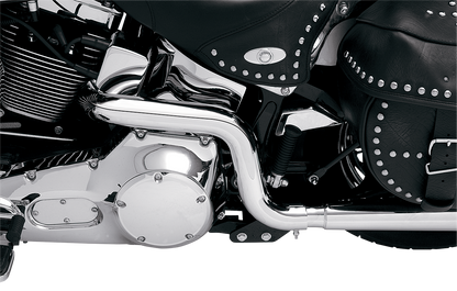 BASSANI XHAUST Power Curve True-Dual Crossover Header Pipes for Softail '86-'06 – Part SFT-211