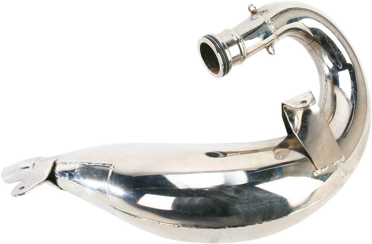 FMF Fatty Pipe 025119 high-performance motorcycle exhaust with durable construction and enhanced power, shown on a motorcycle.