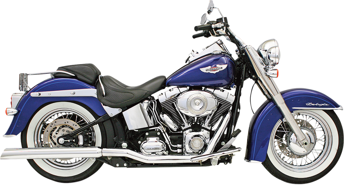 BASSANI XHAUST Power Curve True-Dual Crossover Header Pipes for Softail '86-'06 – Part SFT-211