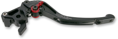 Black CRG RC2 Standard Brake Lever with 2AN-523-T-B fitting, designed for motorcycle braking systems.