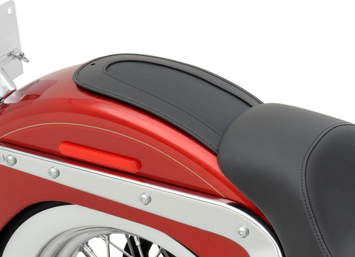 Drag Specialties Seats fender skin with smooth automotive-grade vinyl, designed for durable motorcycle seat customization.