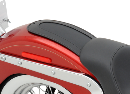 Drag Specialties Seats fender skin with smooth automotive-grade vinyl, designed for durable motorcycle seat customization.