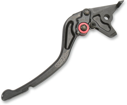 CRG RC2 standard brake lever in black with model number 2AB-531-T-B, showing its sleek, ergonomic design for motorcycle braking.