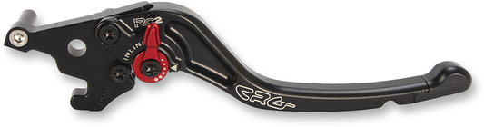 Black CRG RC2 standard motorcycle brake lever with 2AN-532-T-B design, showcasing a sleek control component.