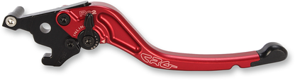 CRG RC2 standard brake lever in red, made of durable metal, with ergonomic design and mounting hole for motorcycle braking system