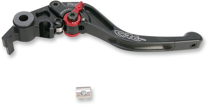 CRG RC2 Shorty Brake Lever in black, showing close-up of the ergonomic lever with textured grip and mounting hardware.