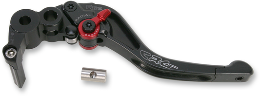 CRG RC2 Shorty Brake Lever in black, showcasing a sleek motorcycle brake lever with ergonomic design and precise craftsmanship.