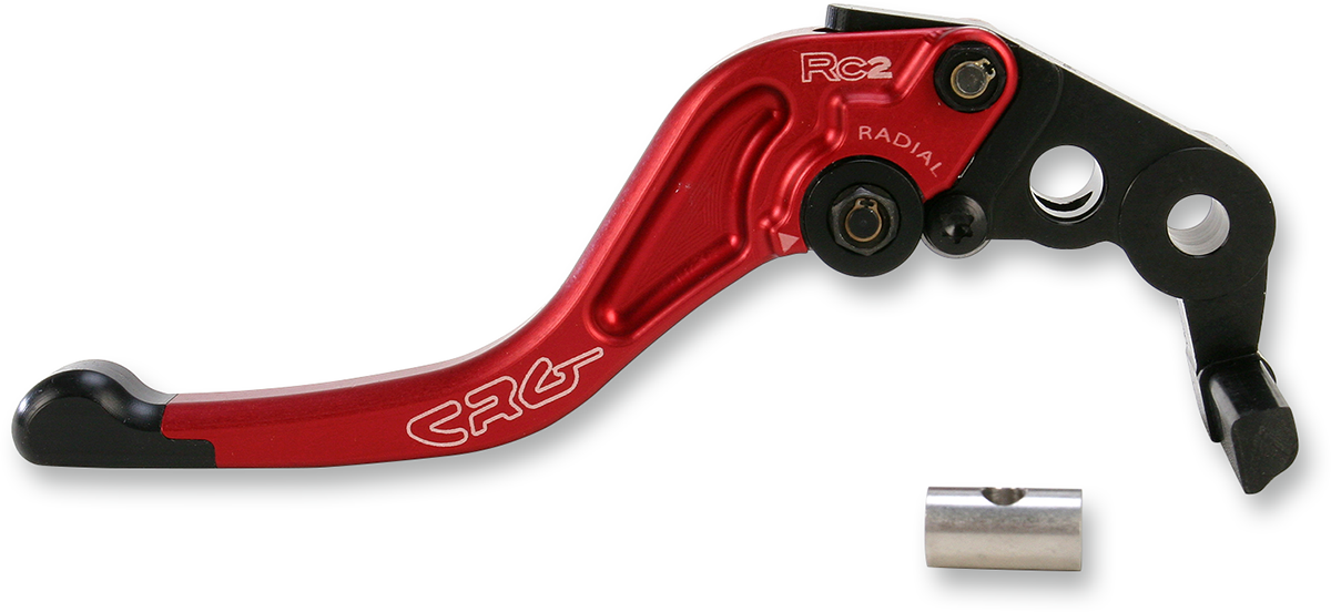 CRG RC2 Shorty Brake Lever - Red, Part Number 2RN-511-H-R