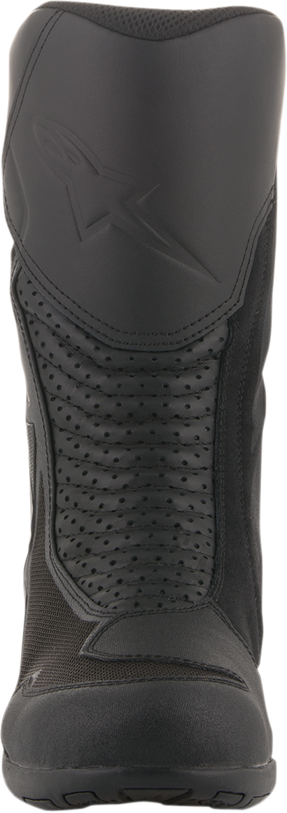 Alpinestars Air Plus v2 Gore-Tex XCR motorcycle boots in black, US size 6 / EU 39, featuring durable design and waterproof material.