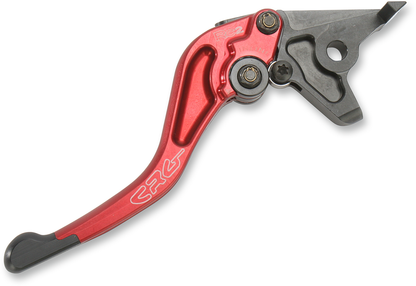 CRG RC2 Shorty Brake Lever in red, motorcycle brake lever with ergonomic design and lightweight construction.