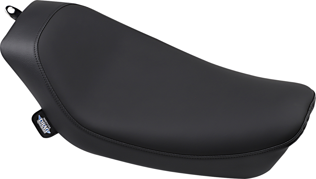 Low solo seat for FXD Harley Davidson by Drag Specialties, smooth finish, designed for comfortable riding '96-'03.