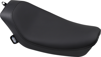 Low solo seat for FXD Harley Davidson by Drag Specialties, smooth finish, designed for comfortable riding '96-'03.