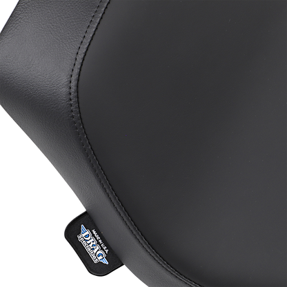 DRAG SPECIALTIES SEATS low solo seat with smooth finish for FXD Harley Davidson motorcycles, model 96-03, part no. 0803-0407.
