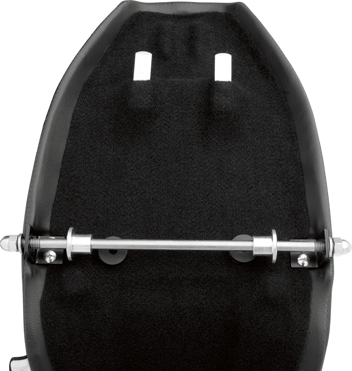 Drag Specialties low solo seat for FX/FL motorcycles with smooth finish, vintage style, and durable upholstery.