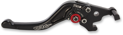 CRG RC2 Shorty Brake Lever in black, featuring a sleek design and 2AN-532-H-B model number for motorcycle or bike braking system.