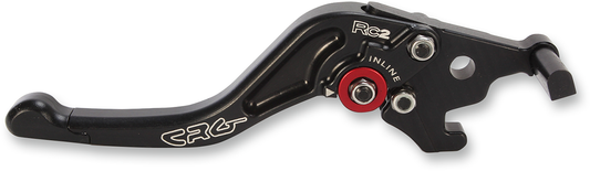 CRG RC2 Shorty Brake Lever in black, featuring a sleek design and 2AN-532-H-B model number for motorcycle or bike braking system.
