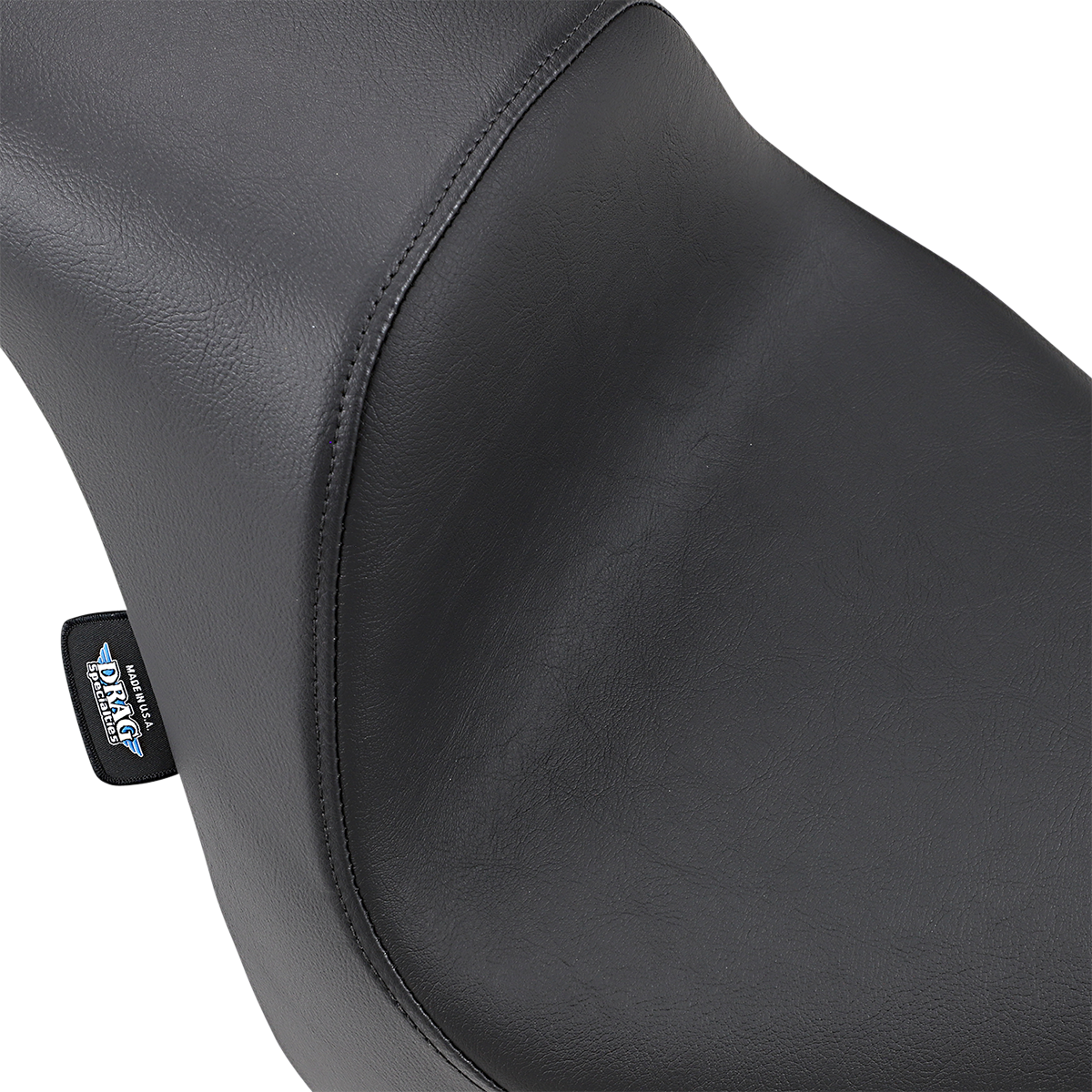 Drag Specialties EZ-Solo Seat for FXFB/S with smooth vinyl finish, designed for Harley Davidson Softail models from 2018 to 2022.