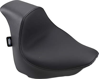 EZ-Solo seat for FXFB/S Harley-Davidson from Drag Specialties in smooth solar-reflective leather, designed for comfort and style.
