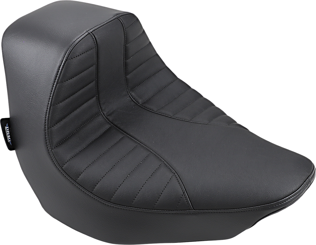 EZ-Solo seat with Scorpion stitch from Drag Specialties for FLFB/S 2018-2025, featuring durable vinyl upholstery and sleek design.