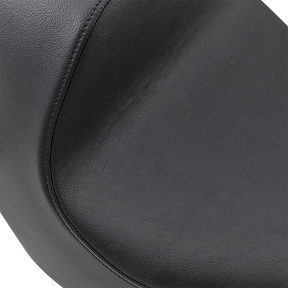 Drag Specialties EZ-Solo seat for FXBR/S motorcycle, smooth vinyl upgrade with easy mount system for comfort and style.