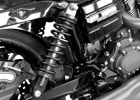 Heavy-duty black Legend Suspension Revo coil suspension, 14-inch lift, part 1310-1097, designed for off-road vehicles.