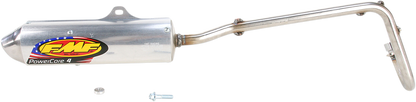 FMF Powercore 4 exhaust part 044157 installed on a 4-stroke motorcycle, showing the sleek, high-performance exhaust system.
