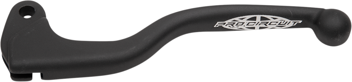 Black PRO CIRCUIT forged clutch lever for motorcycles, part number PCCL04-01-051, showing a close-up of the lever with mounting details.