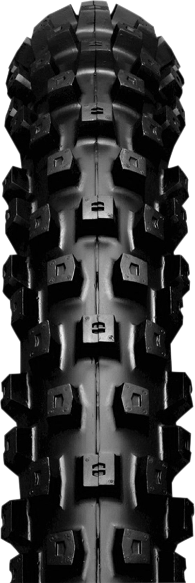 IRC iX05H Mini Front Tire 70/100-17 for dirt bikes, showing the tread pattern and sidewall details on a neutral background.