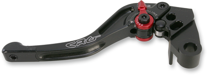 CRG RC2 Shorty clutch lever in black, designed for motorcycle control, featuring a compact and ergonomic style.