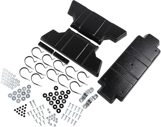 Moose Offroad UTV roof three-piece set, durable offroad protection for UTV vehicles, shown assembled on a utility terrain vehicle.