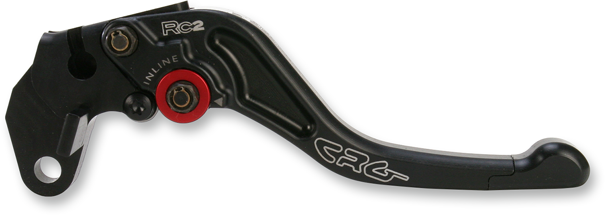 Black CRG RC2 Shorty Clutch Lever with ergonomic design for motorcycle control, part number 2AN-611-H-B.