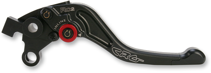 CRG RC2 Shorty clutch lever in black, designed for enhanced control and durability on motorcycle handlebars.