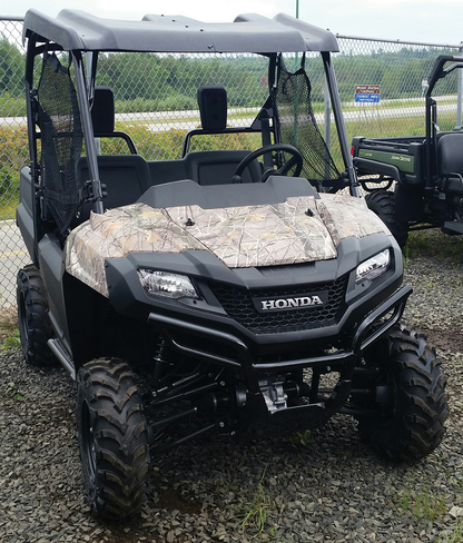 Moose Offroad UTV roof with molded-in cargo tray and drainage system, designed for off-road utility vehicles.