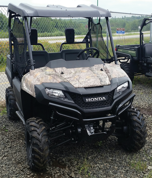 Moose Offroad UTV roof with molded-in cargo tray and drainage system, designed for off-road utility vehicles.