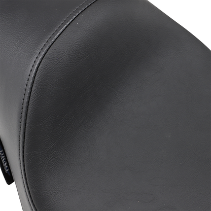 Drag Specialties Cafe Solo Seat for Harley XL 2010-2022, smooth finish motorcycle seat with sleek design.