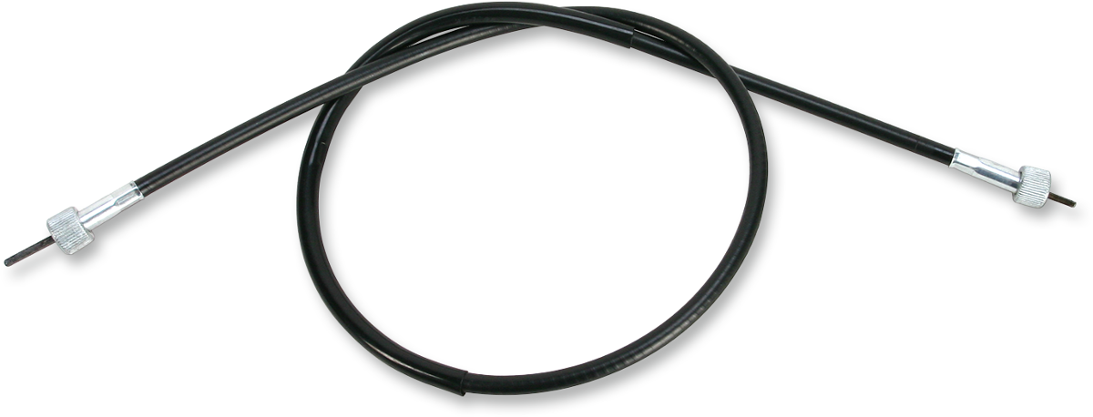 Parts Unlimited Yamaha speedometer cable Part 341-83550-01, close-up image showing the flexible cable with connectors.
