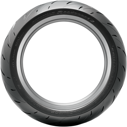 DUNLOP Roadsport 2 rear motorcycle tire 190/55ZR17 with 75W speed rating, designed for high-performance bikes.