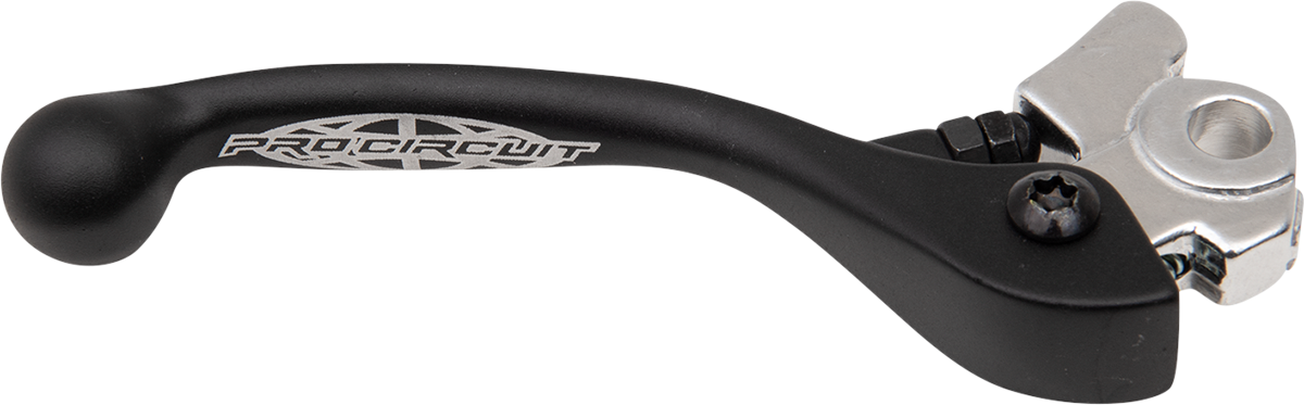 Pro Circuit forged brake lever PCBL03-01-015 with enhanced control and durability, shown in a close-up view.