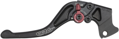 Black CRG RC2 Shorty Clutch Lever for motorcycles, showcasing the sleek, lightweight design with ergonomic grip.