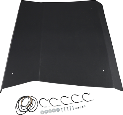 Moose Offroad UTV roof made of one-piece polyethylene with UV stabilizers, designed for off-road durability and protection